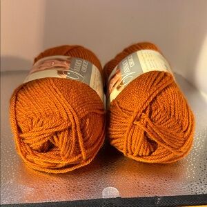 Orange Yarn Skeins